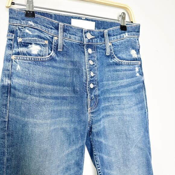 MOTHER SUPERIOR Pixie Tomcat Ankle Jean Born to Bite Med Wash 27 - Picture 4 of 10